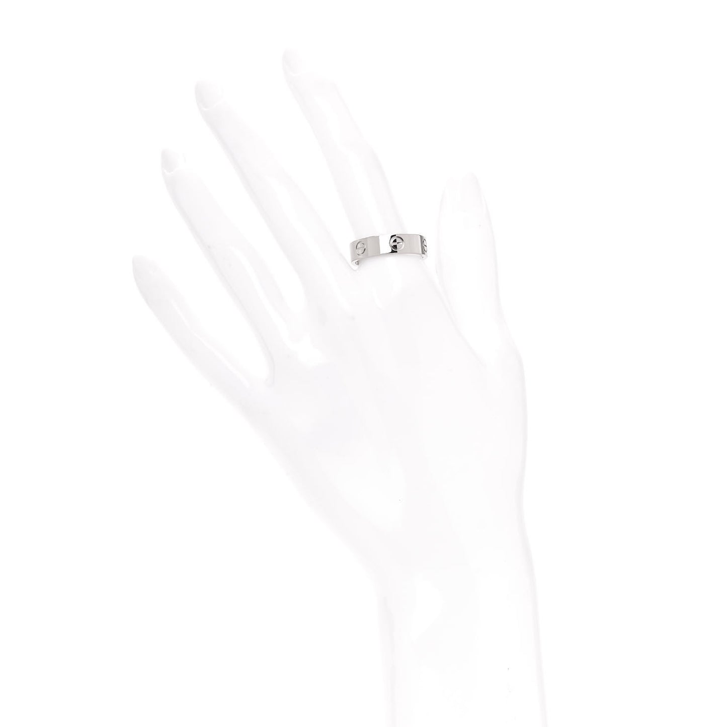 18K White Gold 5.5mm LOVE Ring 59 8.75