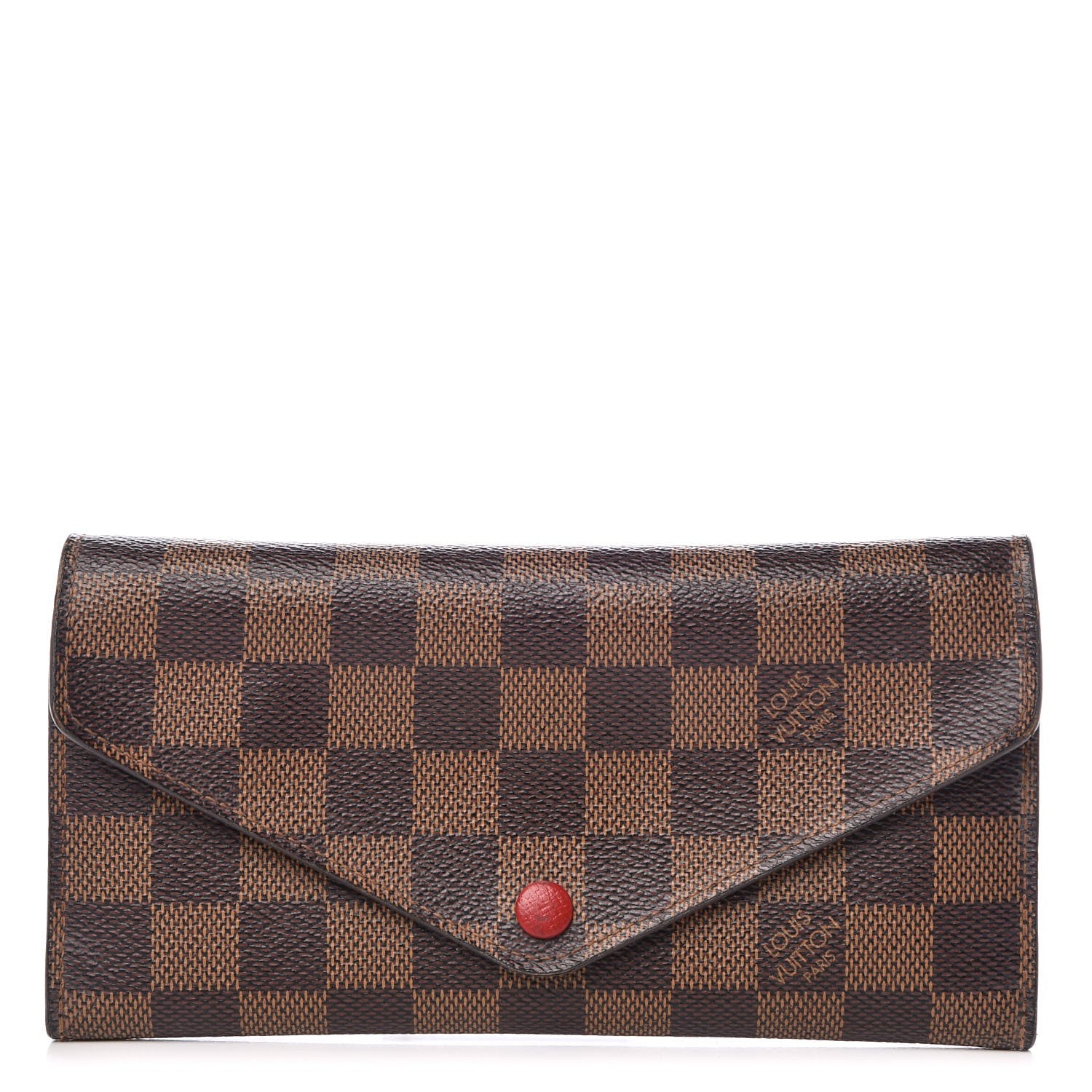 Louis Vuitton Damier Ebene Josephine Wallet Red 1 of 16