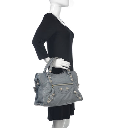 Balenciaga Agneau Giant 21 Silver Hardware City Ardoise 3 of 17