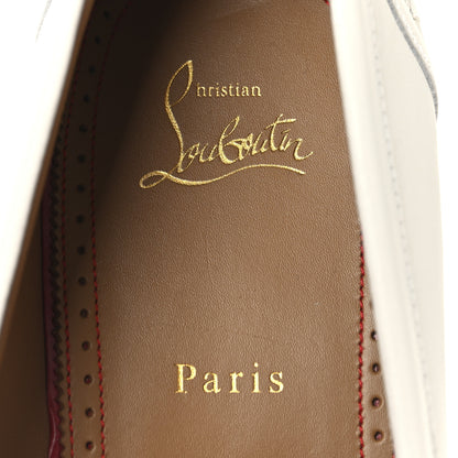 Christian Louboutin Calfskin Mens Penny Flat Loafers 43 White 8 of 9
