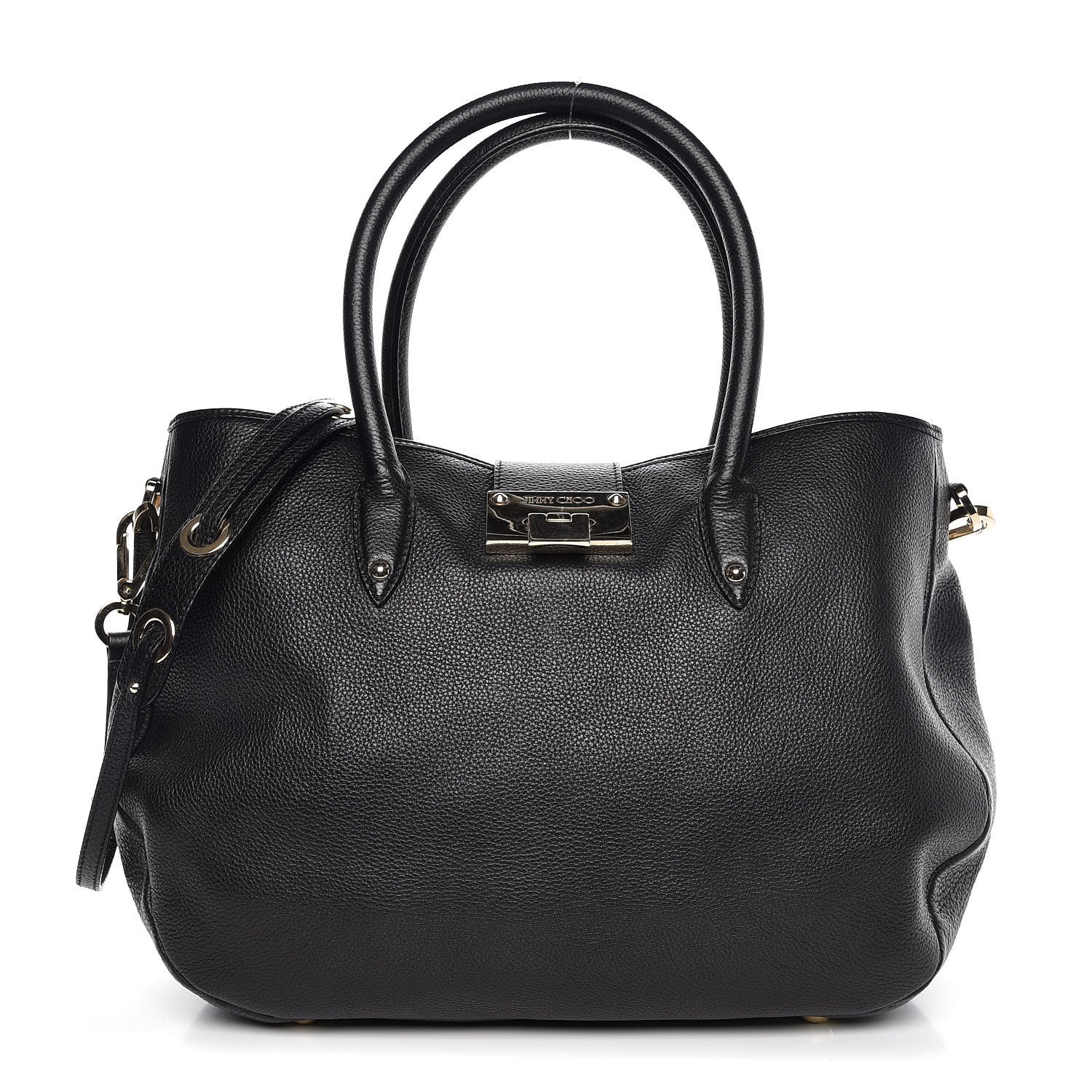 Jimmy Choo Grainy Calf Rania Black 1 of 10