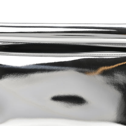 Jacquemus Metallic Patent Calfskin La Pochette Rond Carre Silver 7 of 12