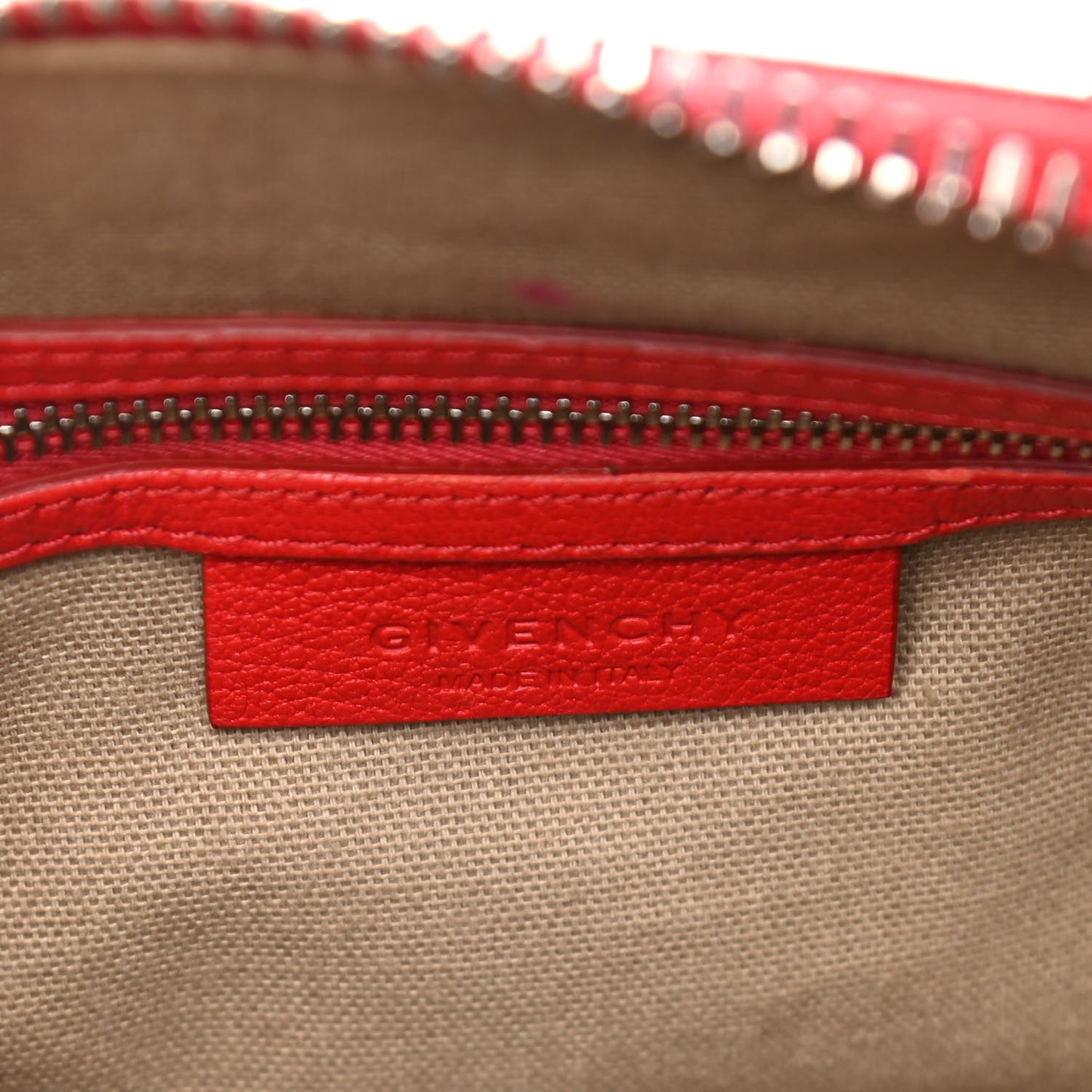 Sugar Goatskin Mini Antigona Red