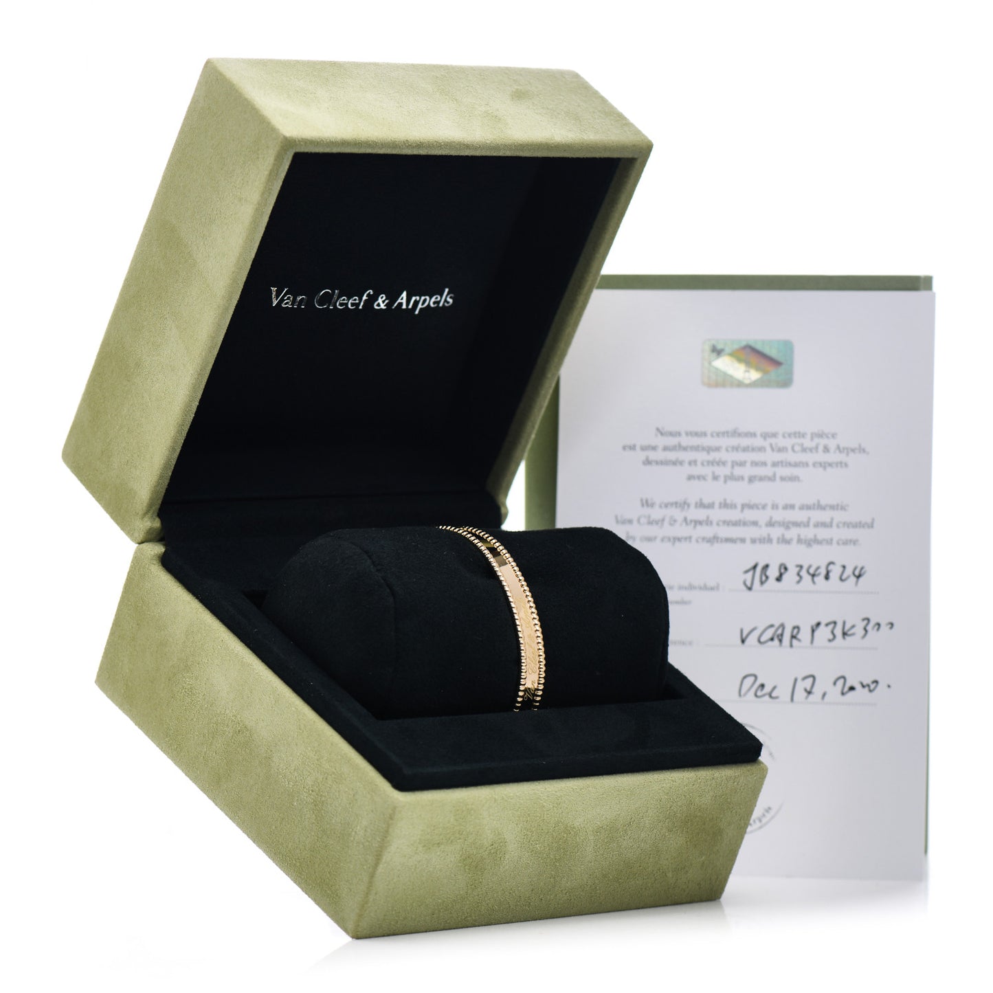 18K Yellow Gold Perlee Signature Bangle Bracelet S