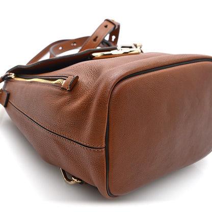 Chloe Suede Calfskin Medium Faye Backpack Tan 8 of 9