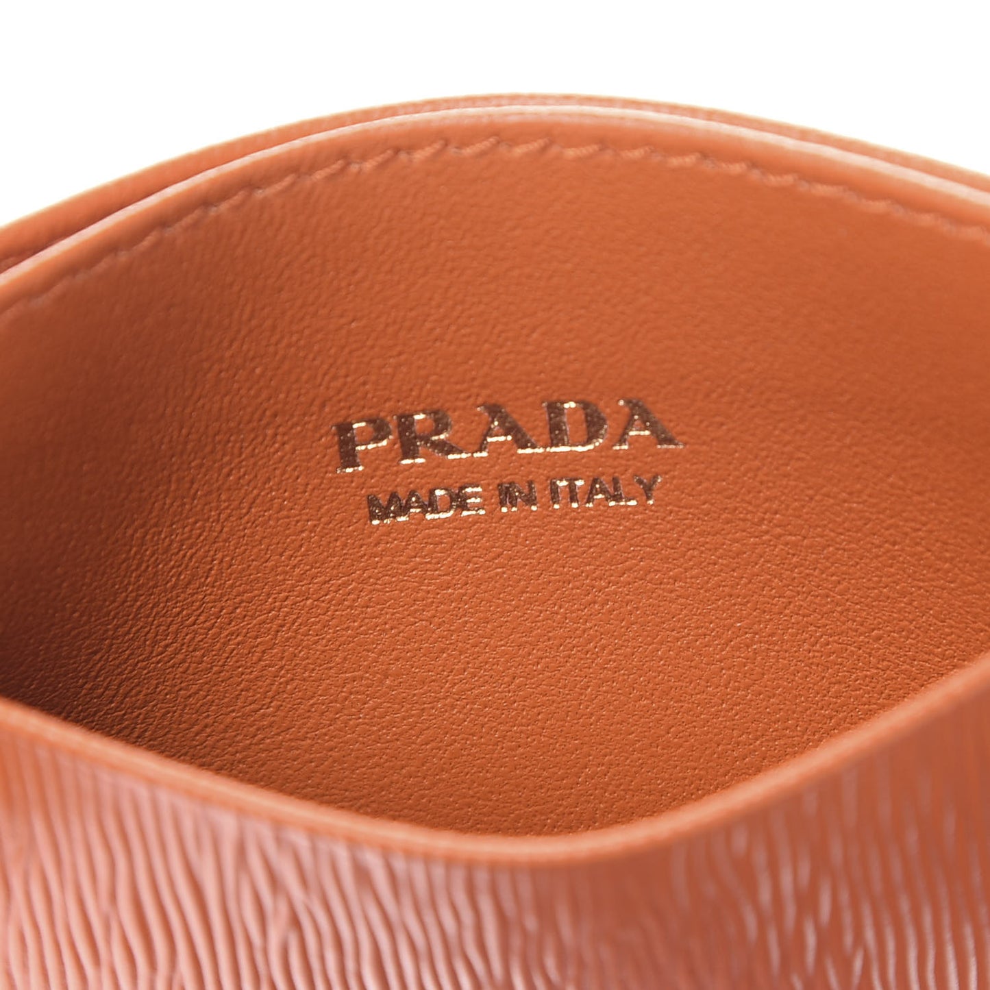 Vitello Move Metal Card Case Papaya