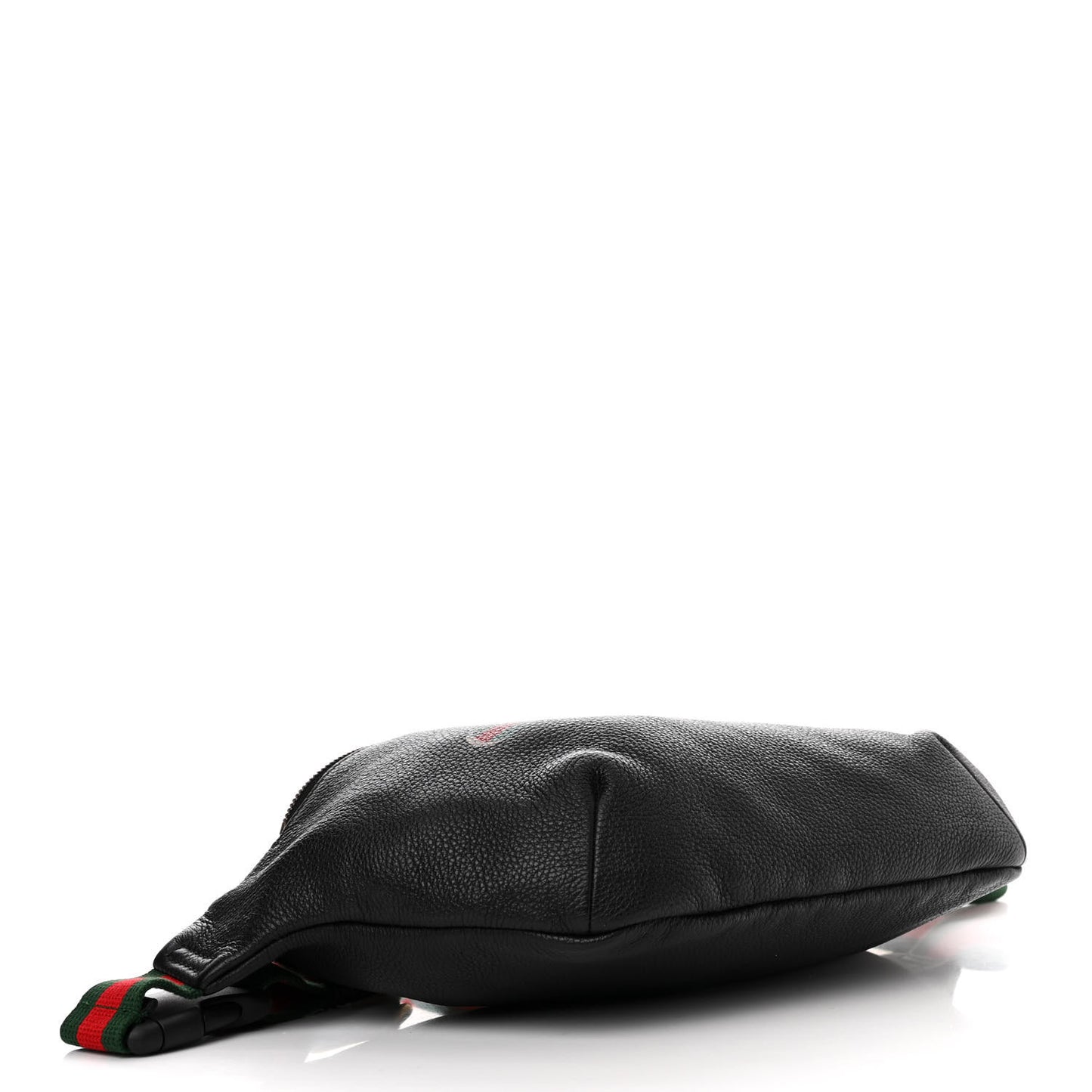 Grained Calfskin Small Logo Belt Bag Black