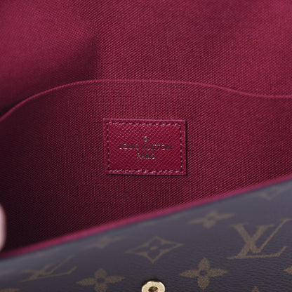 Louis Vuitton Monogram Pochette Felicie Chain Wallet Fuchsia 5 of 8
