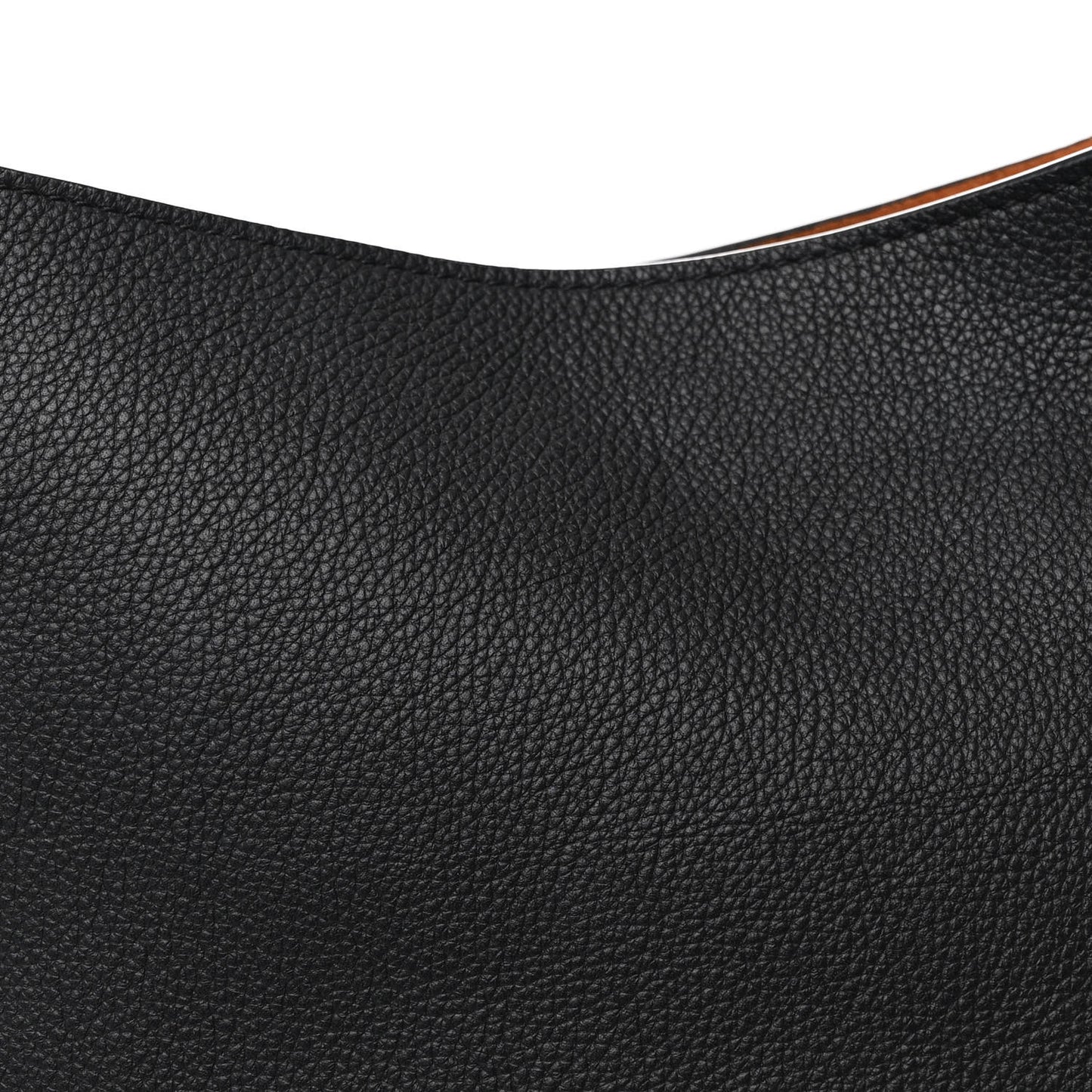 Grained Calfskin Low Key Hobo MM Black