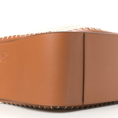 Loewe Calfskin Crochet Small Hammock Shoulder Bag Tan Natural 8 of 10
