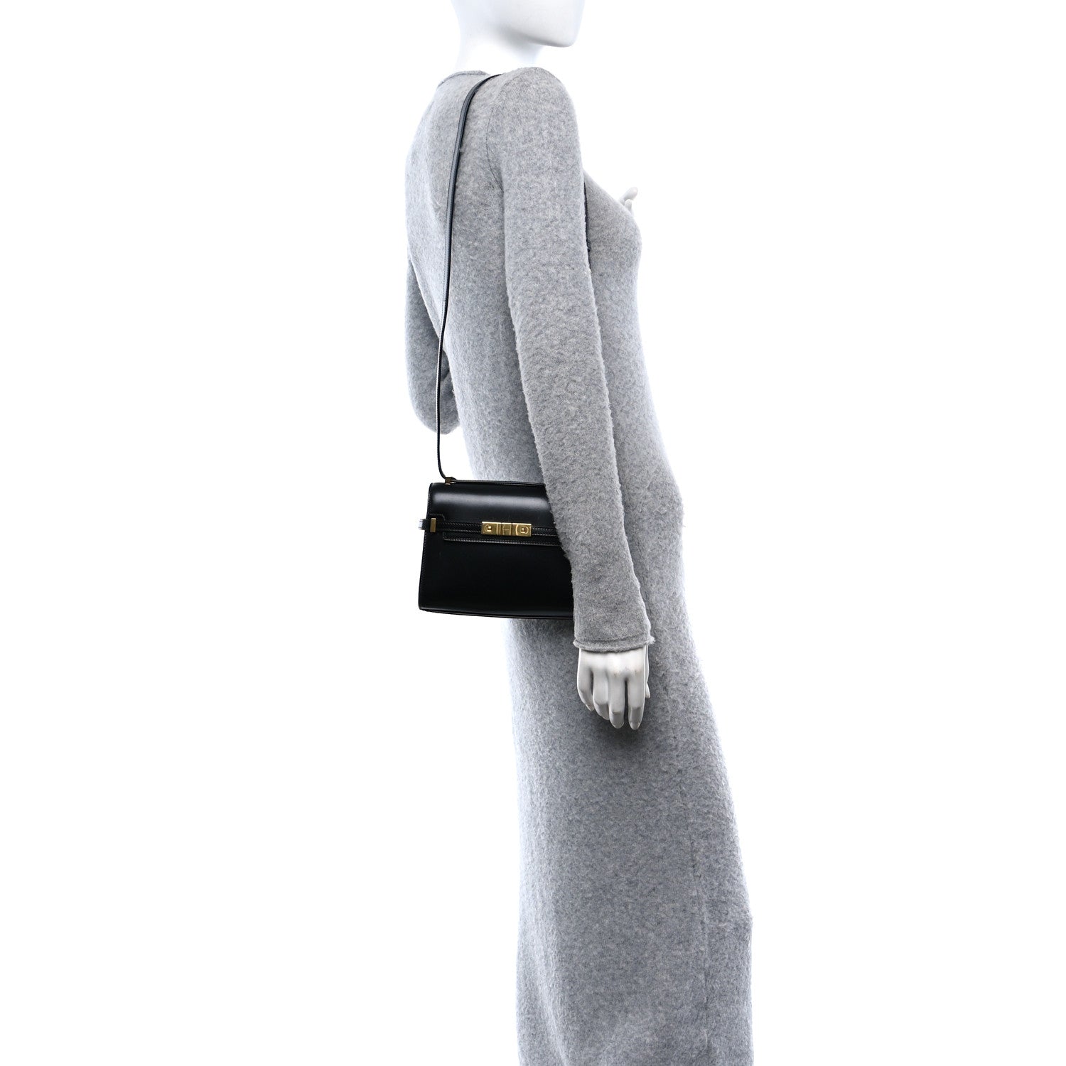 Saint Laurent Smooth Calfskin Mini Manhattan Shoulder Bag Black 2 of 13