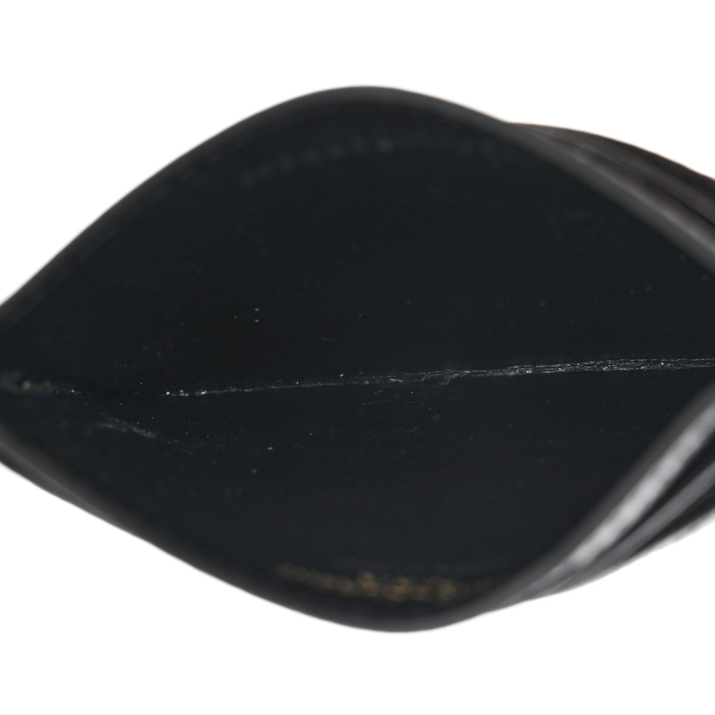 Grain De Poudre Matelasse Chevron Monogram Credit Card Case Black