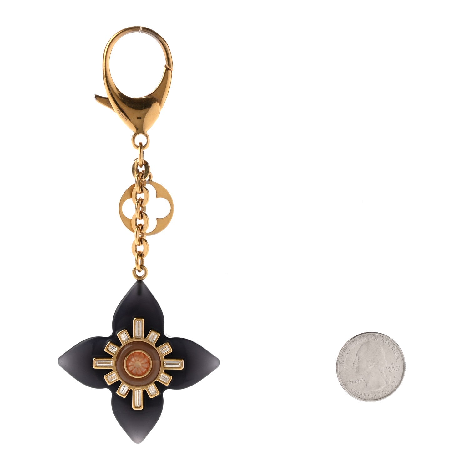 Louis Vuitton Fleur d'Etoile Bag Charm Black 2 of 6