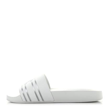 Chanel Rubber CC Flat Slide Sandals White 1 of 8