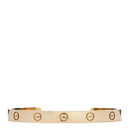Cartier 18K Yellow Gold LOVE Cuff Bracelet 17 1 of 3