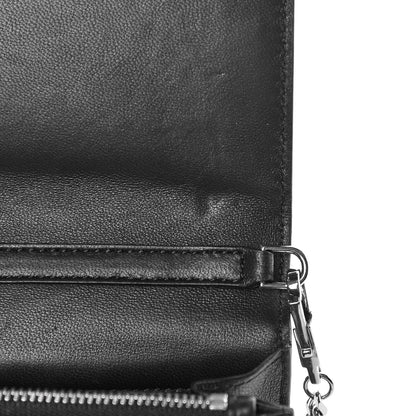 Givenchy Calf Hair Calfskin Pandora Chain Wallet Black 8 of 12