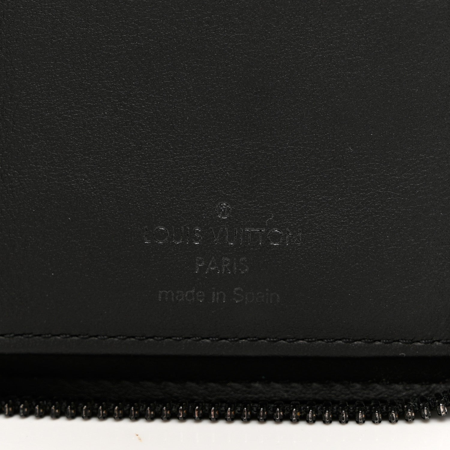 Louis Vuitton Calfskin Monogram Shadow Vertical Zippy Wallet Black 5 of 7