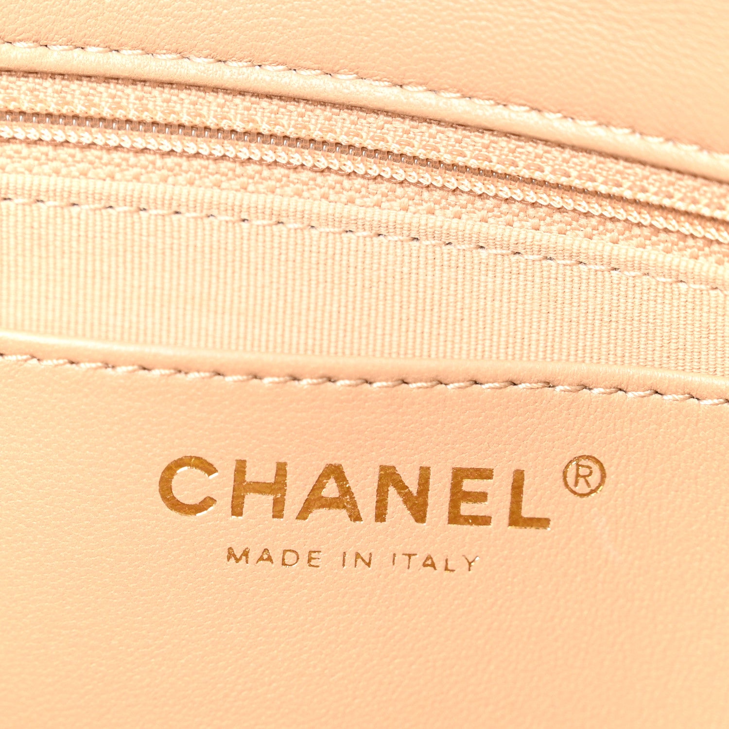 Chanel Lambskin Quilted Large CC Funky Town Flap Beige 6 of 10