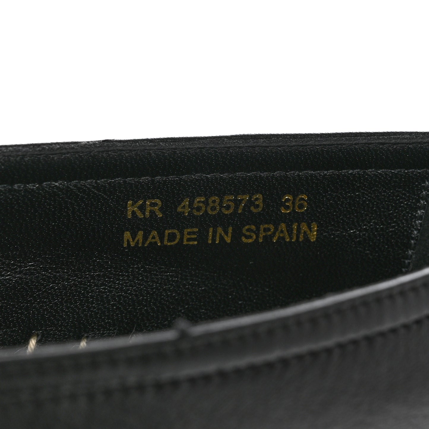 Lambskin Monogram Espadrilles 36 Black