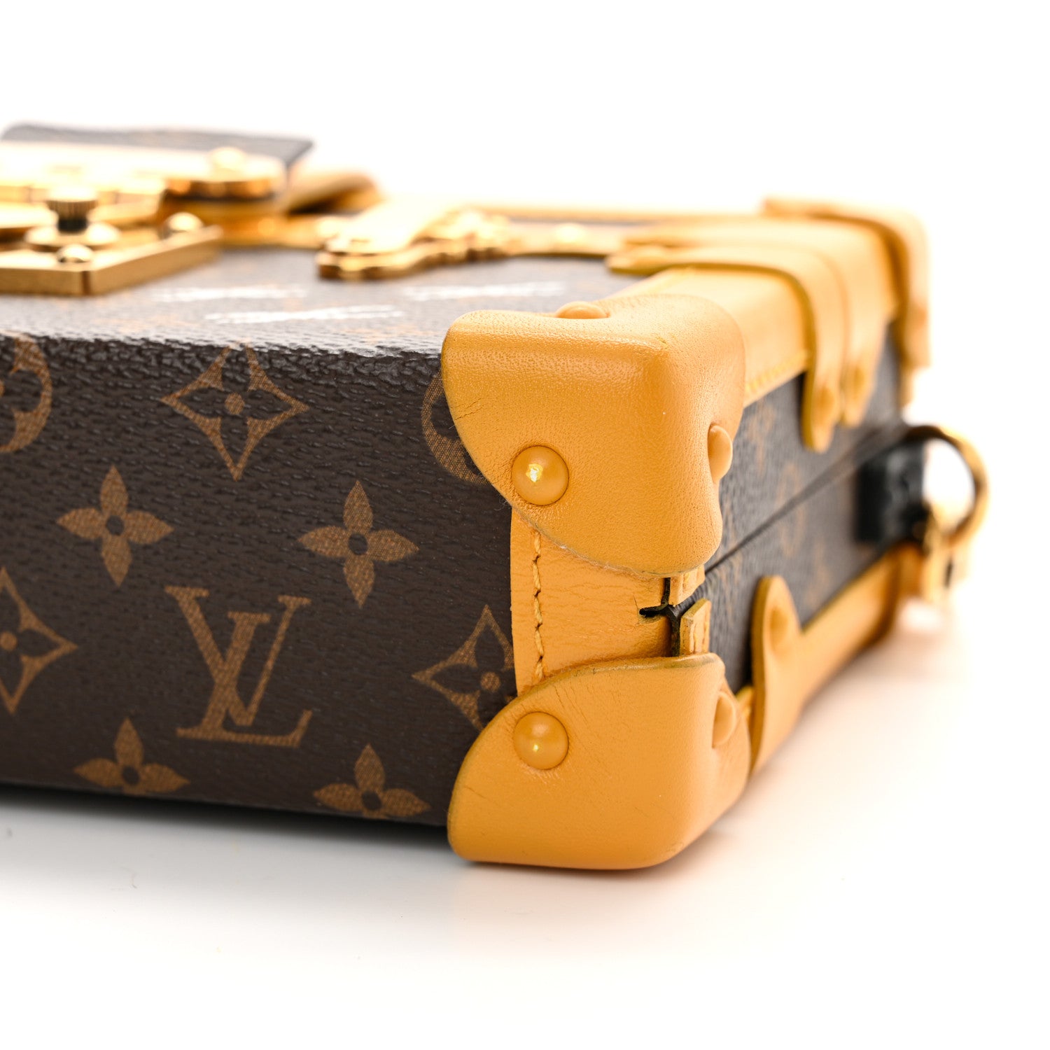 Louis Vuitton Monogram Petite Malle Brown Yellow 9 of 15