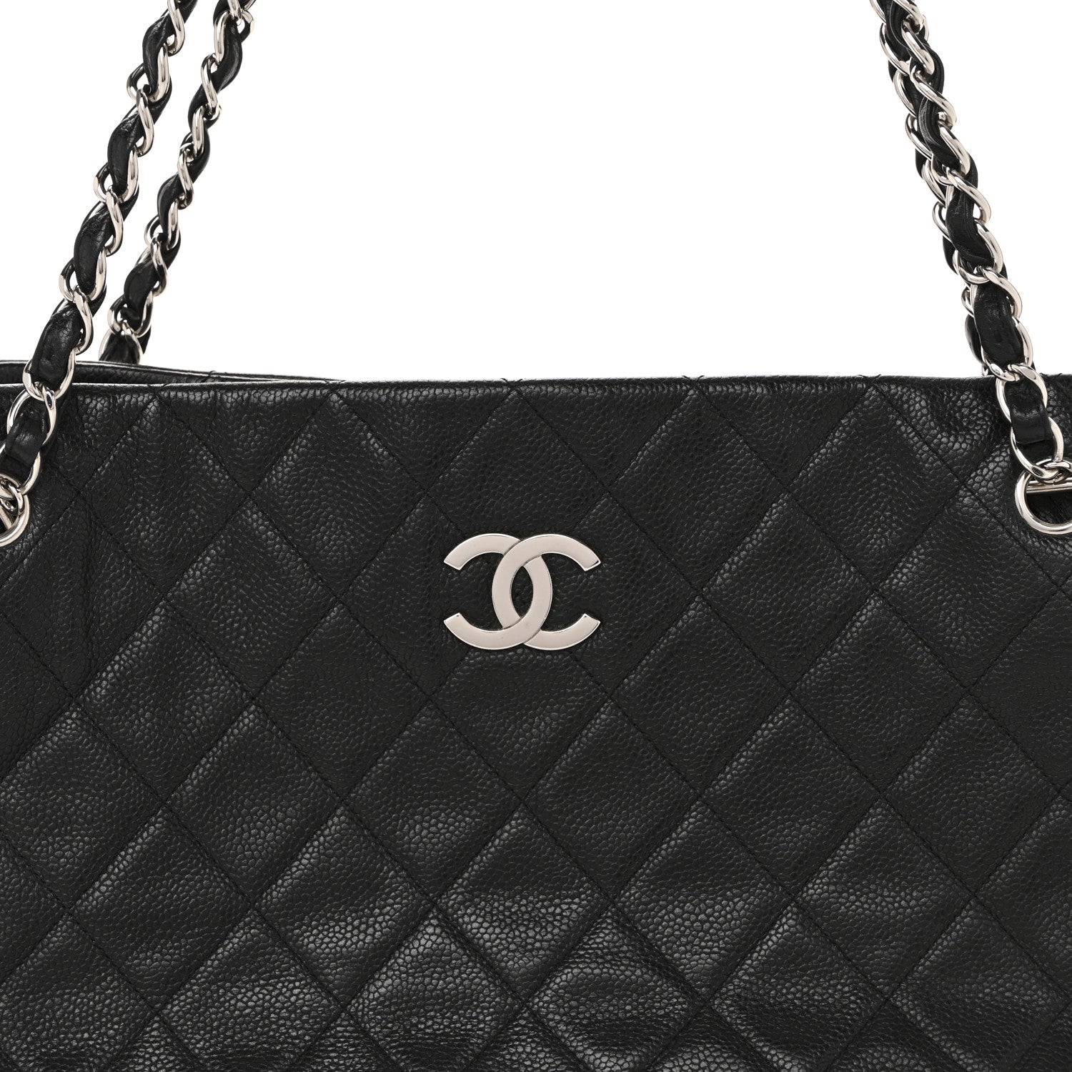 Chanel Caviar Quilted Shopping Tote Black 8 of 15