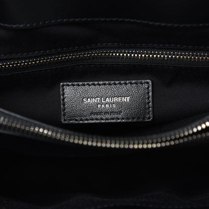 Saint Laurent Calfskin Y Quilted Monogram Medium Loulou Chain Satchel Black 6 of 11