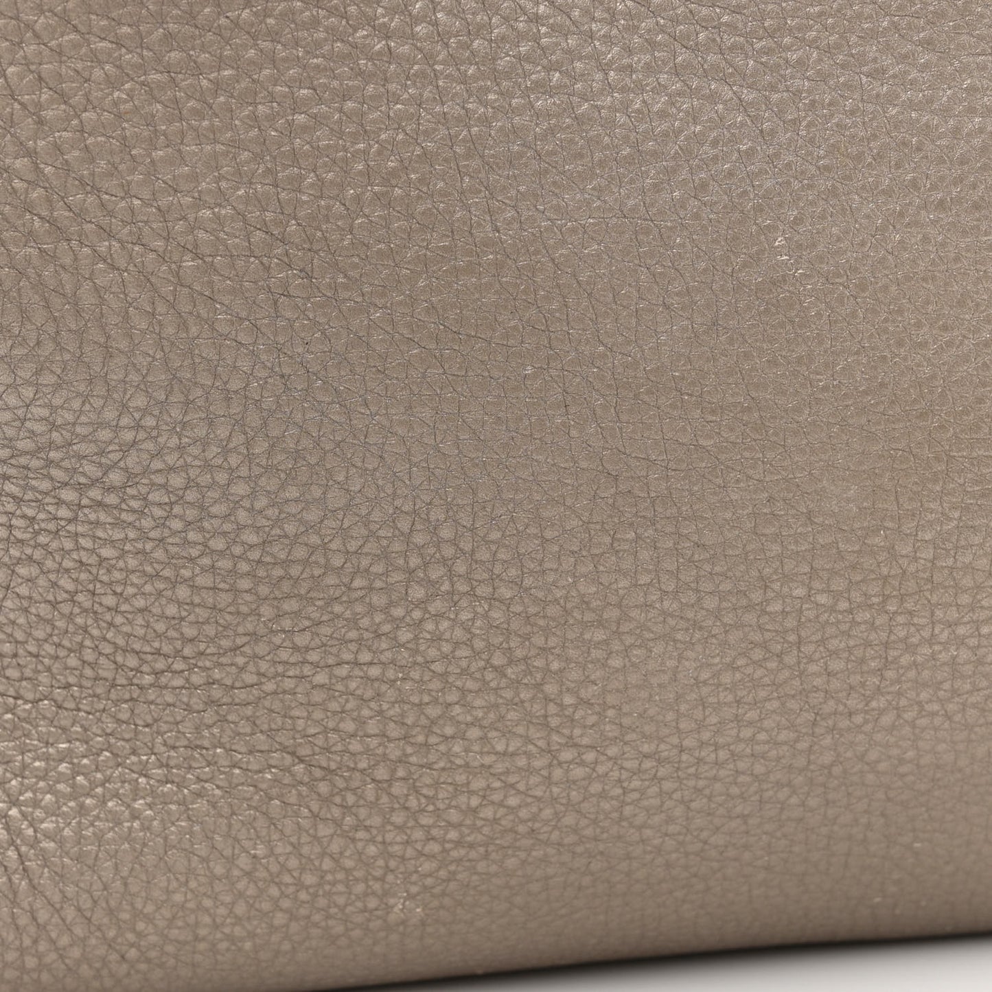 Metallic Pebbled Calfskin Medium Bamboo Shopper Tote Golden Beige