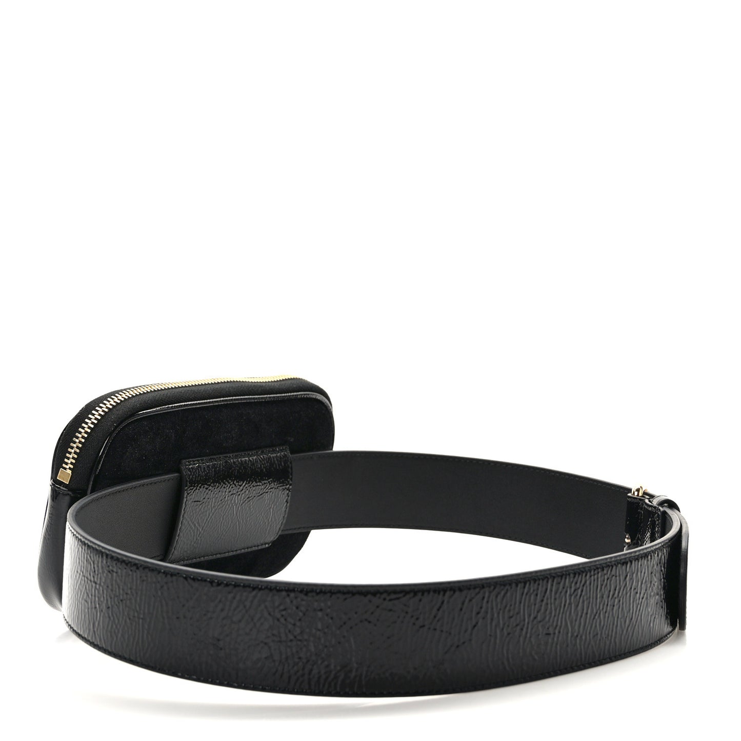 Suede Patent Ophidia Belted iPhone Case 85 34 Black