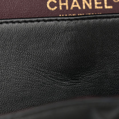 Chanel Lambskin Quilted Jumbo Double Flap Black 11 of 13