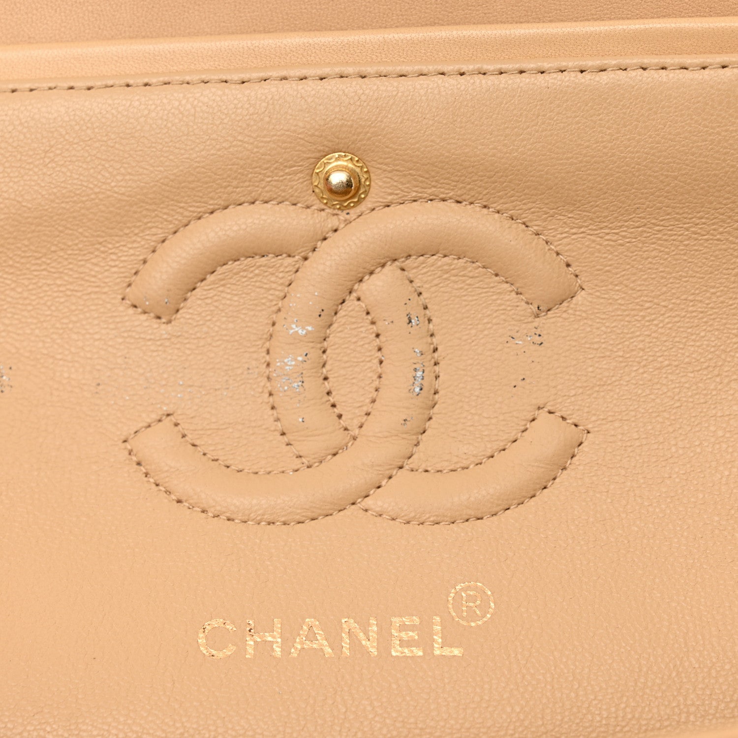 Chanel Lambskin Quilted Small Double Flap Beige 12 of 16