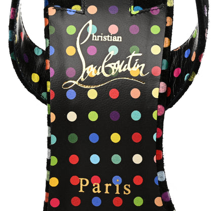 Christian Louboutin Suede O Marylin Sandals Heels 37.5 Black Multicolor 8 of 12