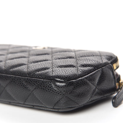 Chanel Caviar Quilted Small Clutch With Chain Black 9 of 14