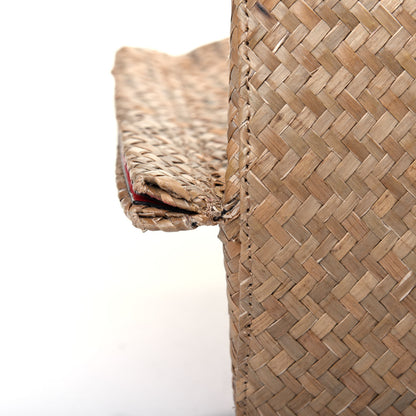 Valentino Garavani Raffia Medium Vlogo Escape Shopper Natural Black Rouge 19 of 23