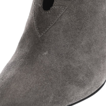 Saint Laurent Suede Fringe Anita 85mm Ankle Boots 35.5 Dark Grey 10 of 11