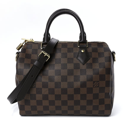 Louis Vuitton Damier Ebene Speedy Bandouliere 25 1 of 13