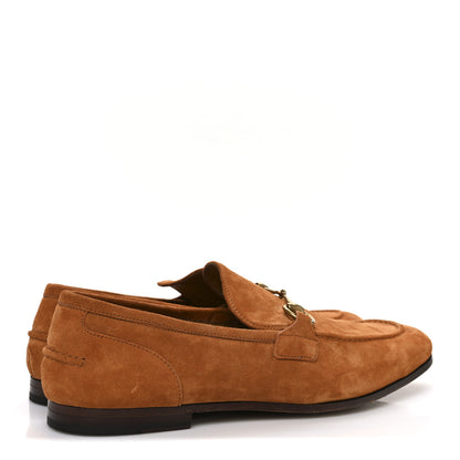 Gucci Suede Horsebit Mens Jordaan Loafers 9.5 Harness Brown 5 of 11