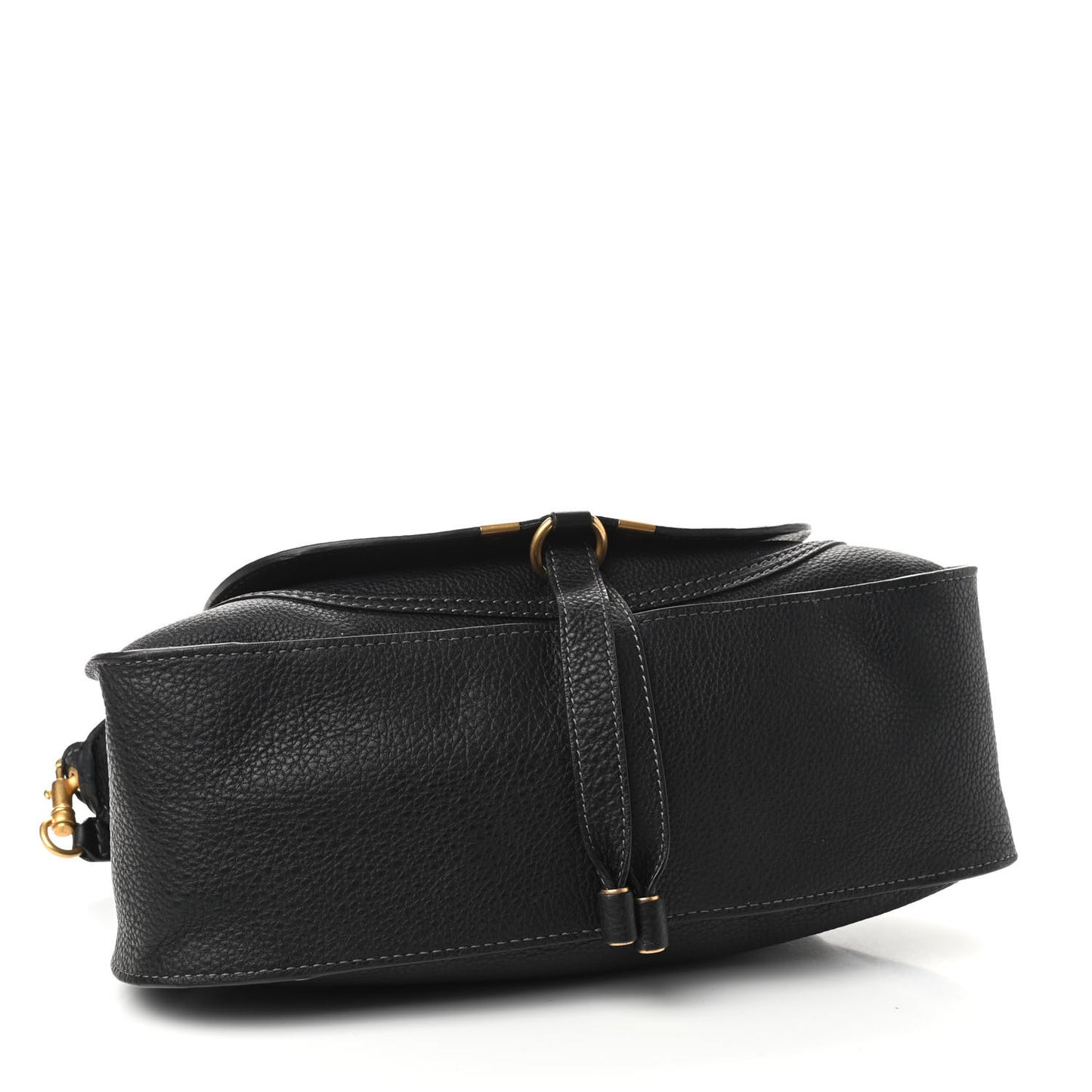 Calfskin Medium Marcie Satchel Black