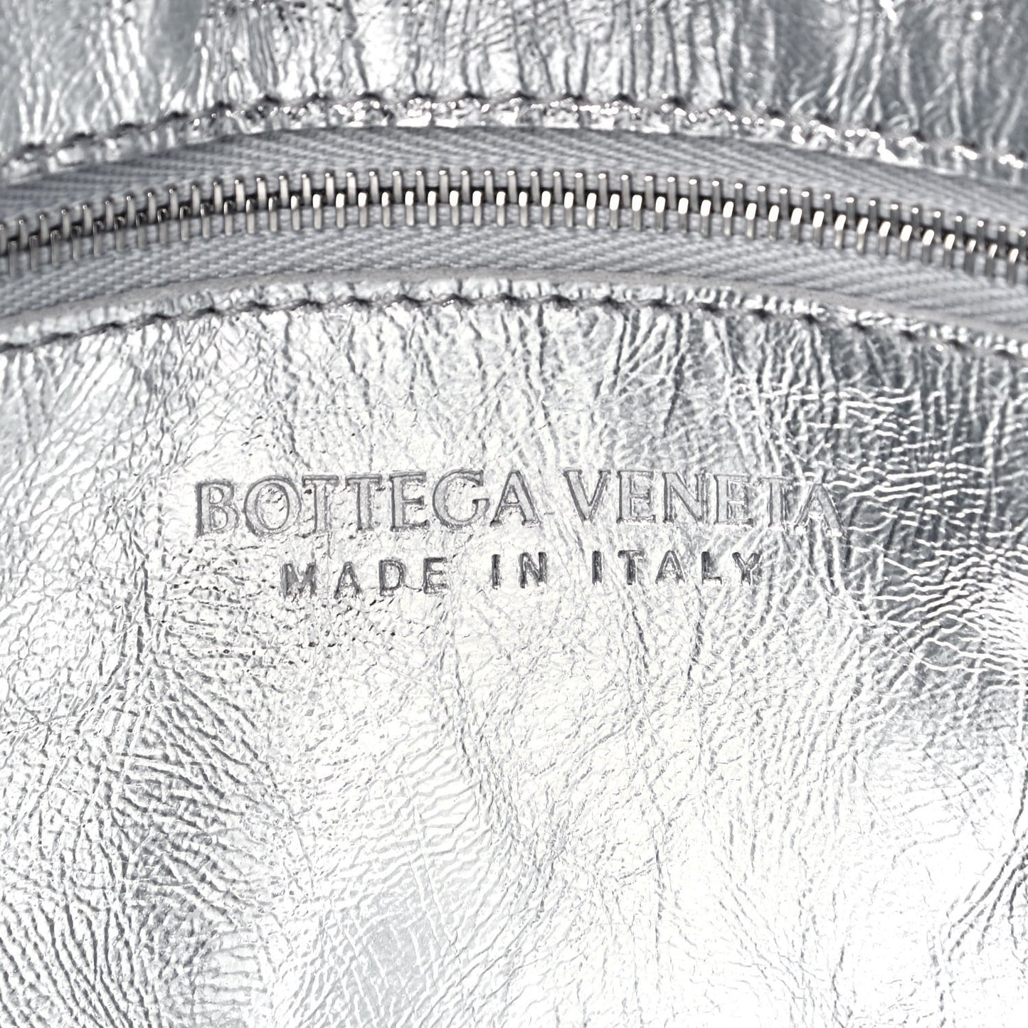 Metallic Lambskin Maxi Intrecciato Cassette Crossbody Bag Silver