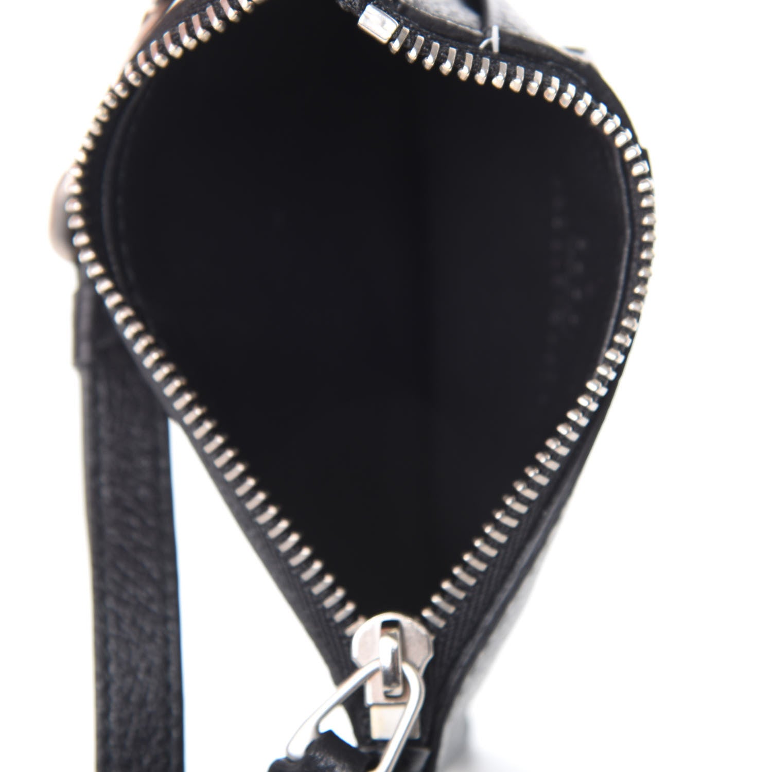 Gucci Calfskin Logo Lanyard Card Case Black 4 of 5