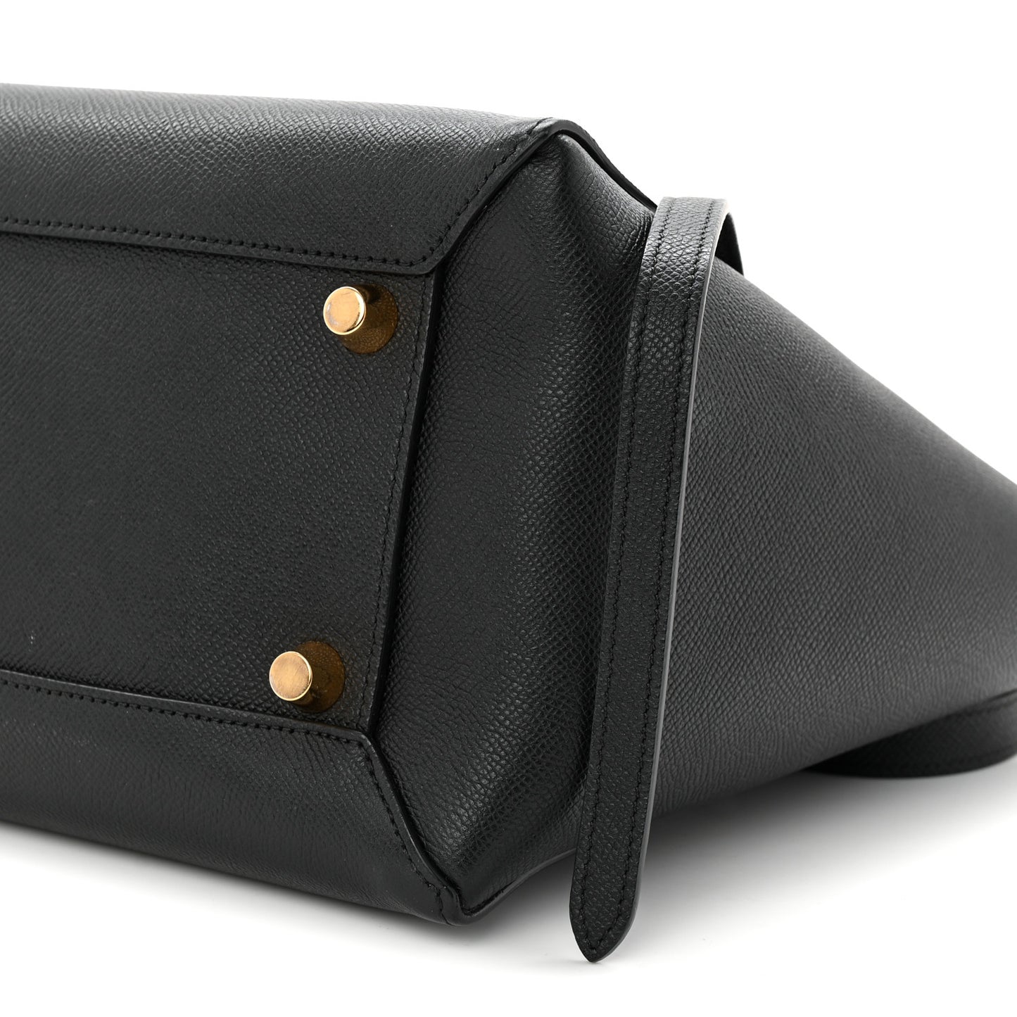 Grained Calfskin Mini Belt Bag Black