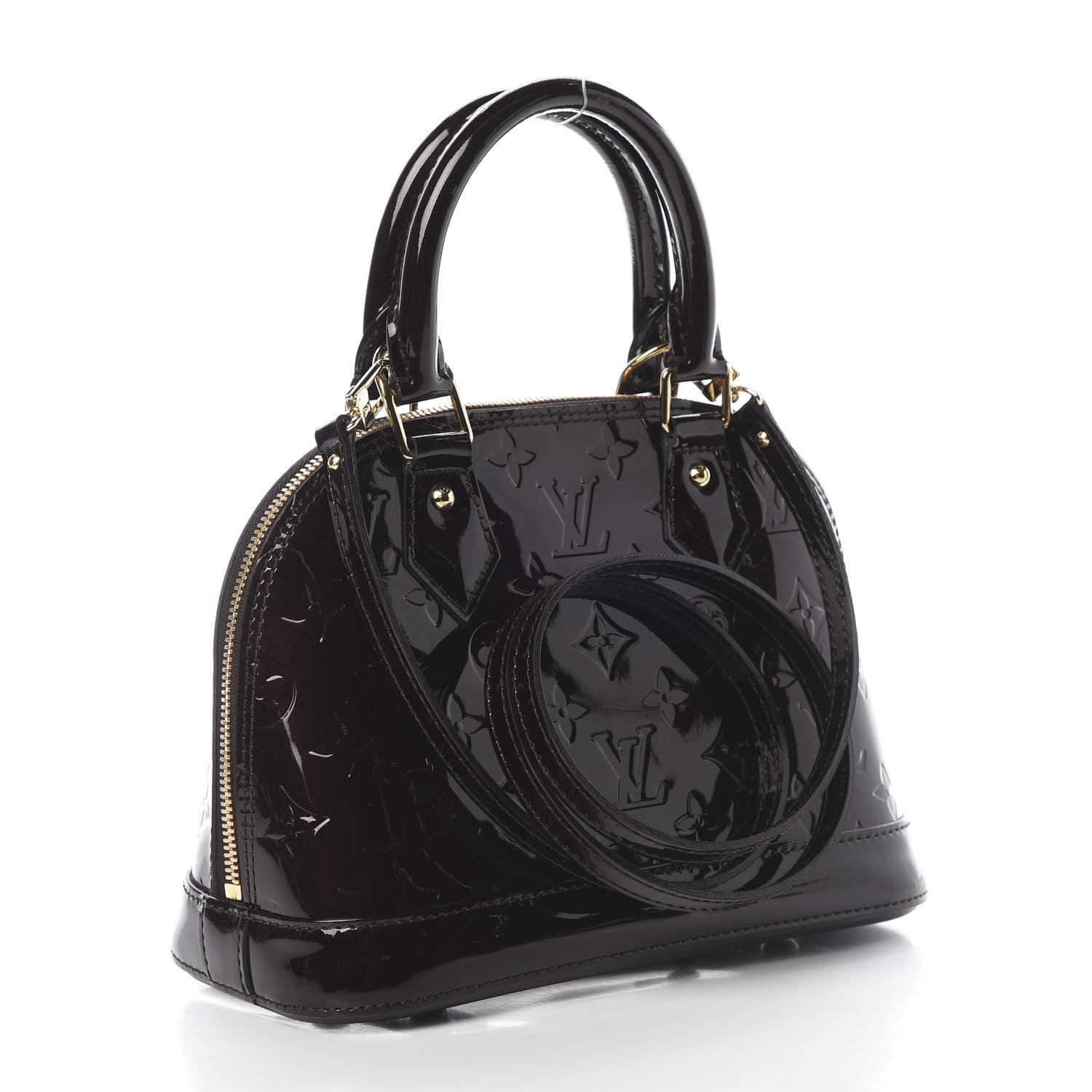 Louis Vuitton Vernis Alma BB Amarante 3 of 12