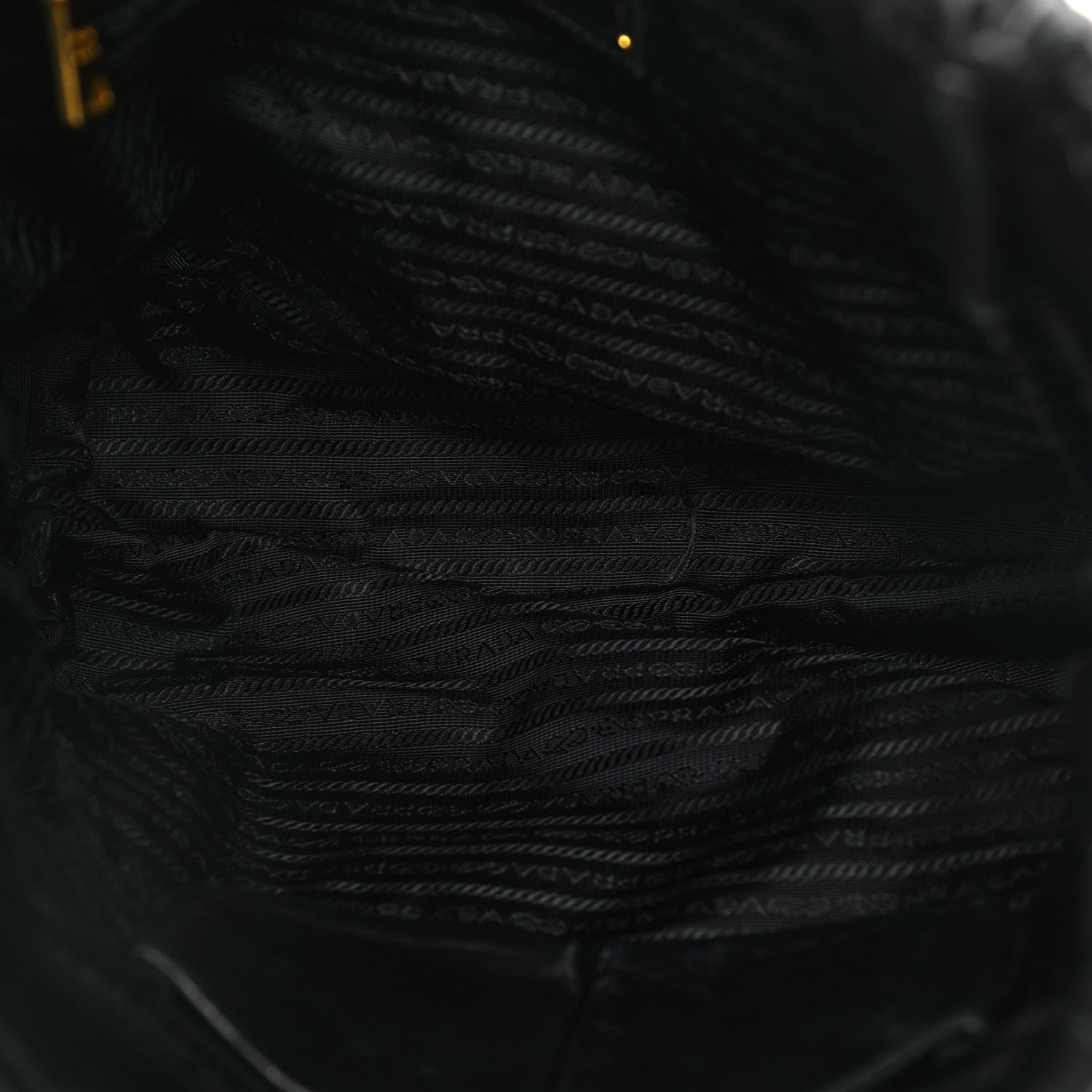Prada Nappa Gaufre Tote Black 4 of 10