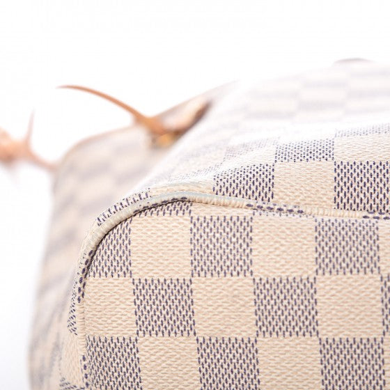 Damier Azur Neo Neverfull MM Rose Ballerine