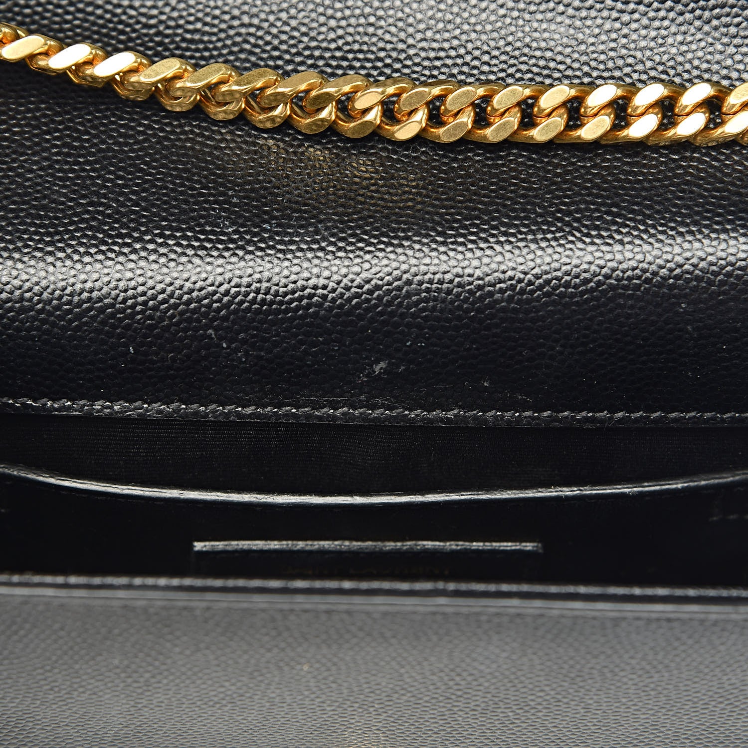 Saint Laurent Grain De Poudre Small Monogram Kate Satchel Black 8 of 15
