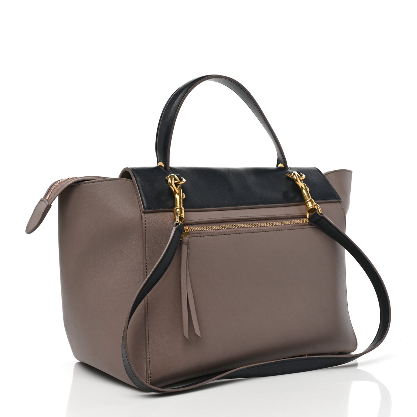 Smooth Calfskin Mini Bi-Color Belt Bag Light Smoke Violet