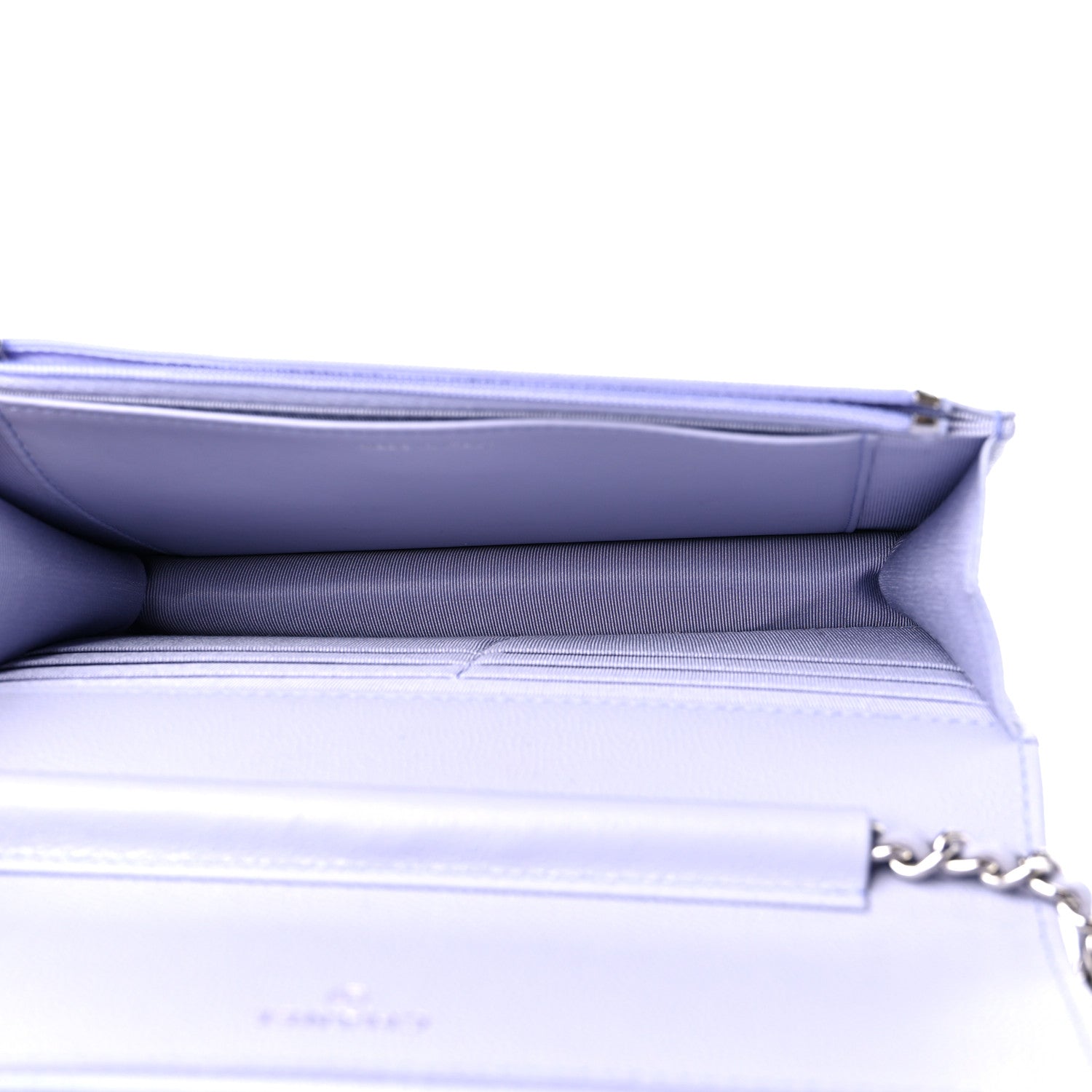 Chanel Caviar Quilted Wallet on Chain WOC Light Purple 5 of 12