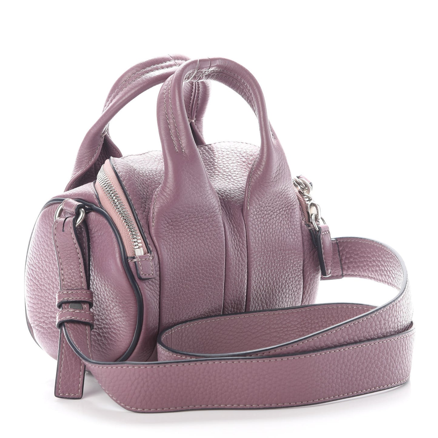 Pebbled Lambskin Mini Rockie Mauve Rhodium Hardware