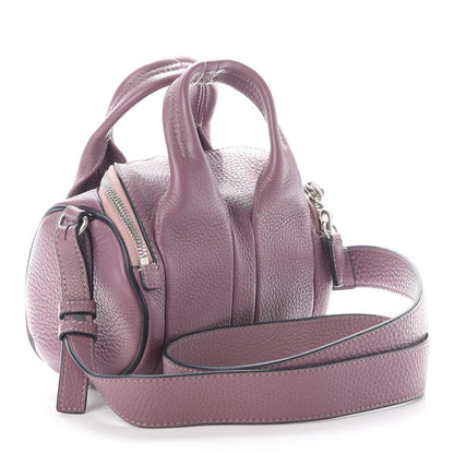 Alexander Wang Pebbled Lambskin Mini Rockie Mauve Rhodium Hardware 3 of 8