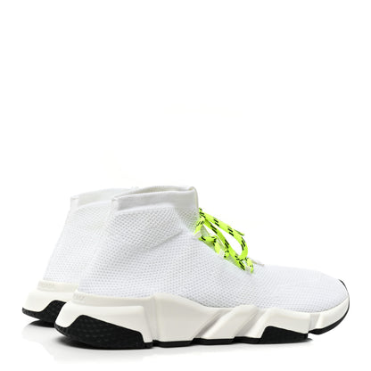 Balenciaga Knit Mens Speed Lace Up Sneakers 44 White 5 of 7