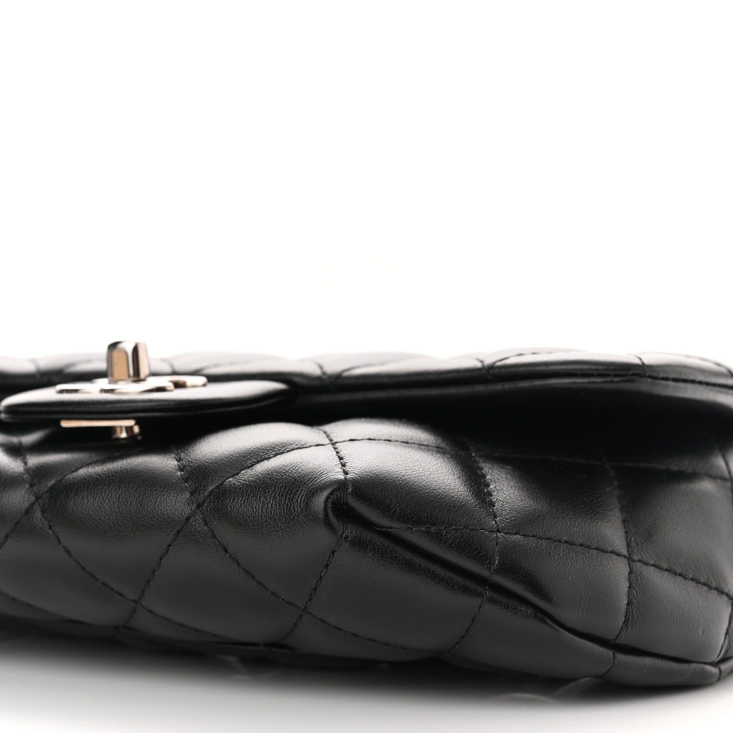 Chanel Calfskin Quilted CC Uniform Flap Belt Bag Black 10 of 10